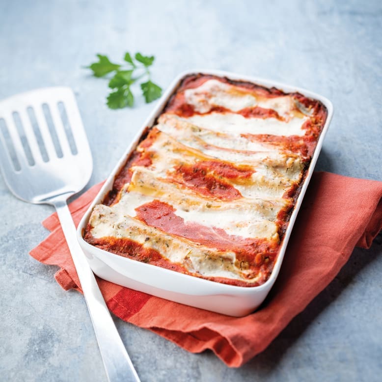 Enhance the traditional cannelloni recipe by incorporating Swiss chard or spinach leaves for added vegetables and flavour.