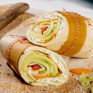 Wrap with salmon